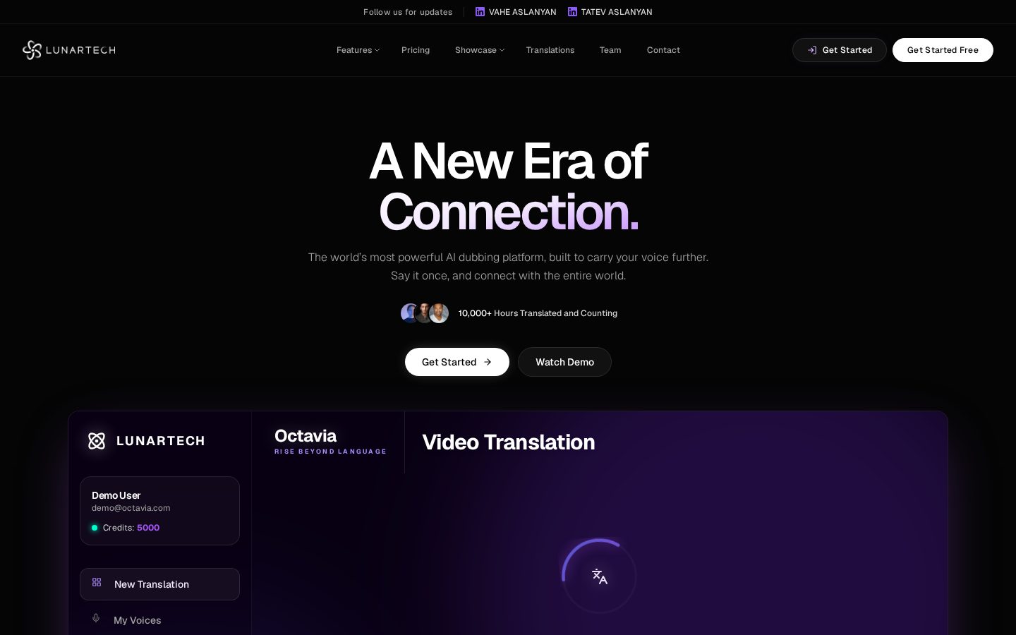 Octavia Homepage