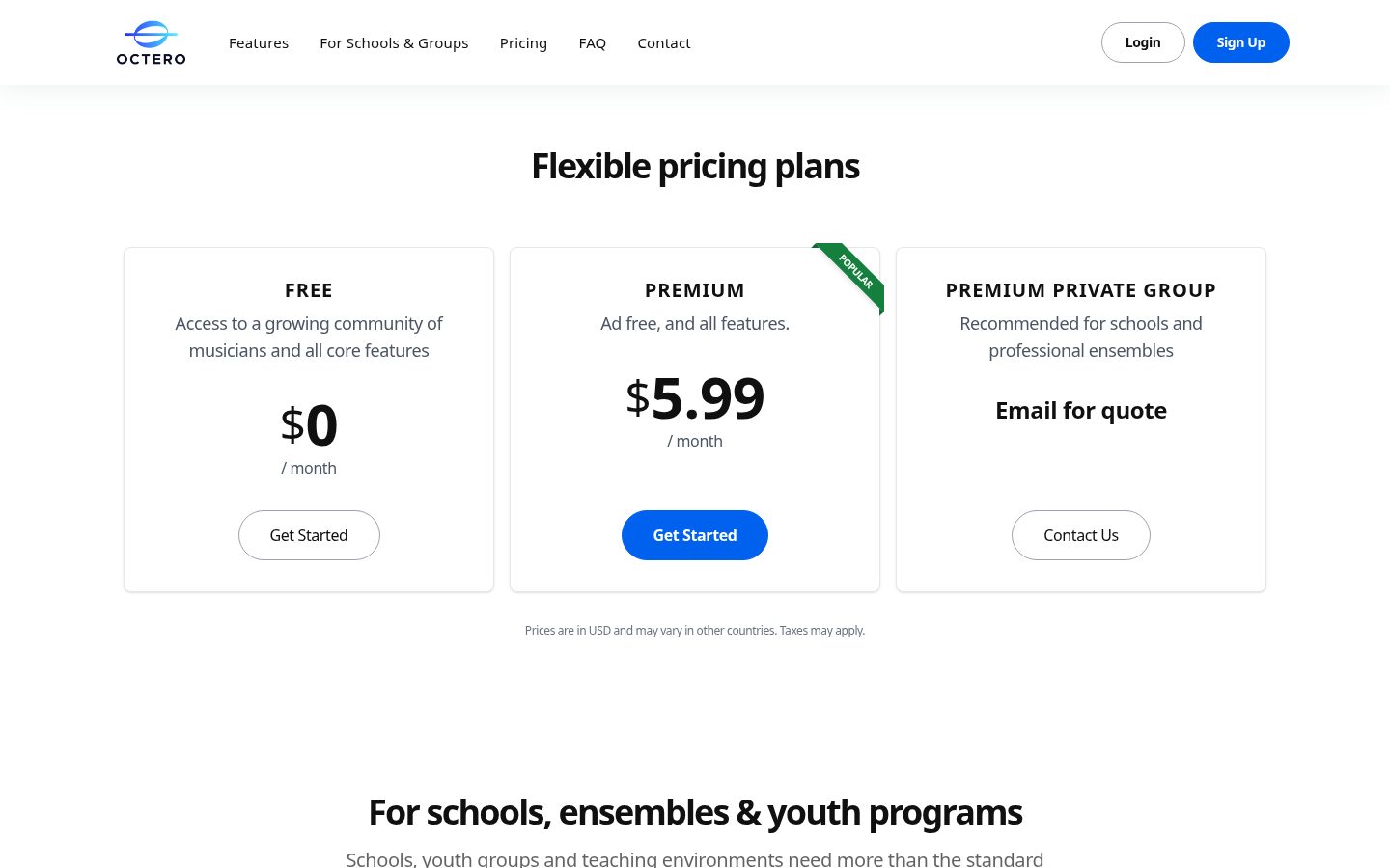 Octero Pricing