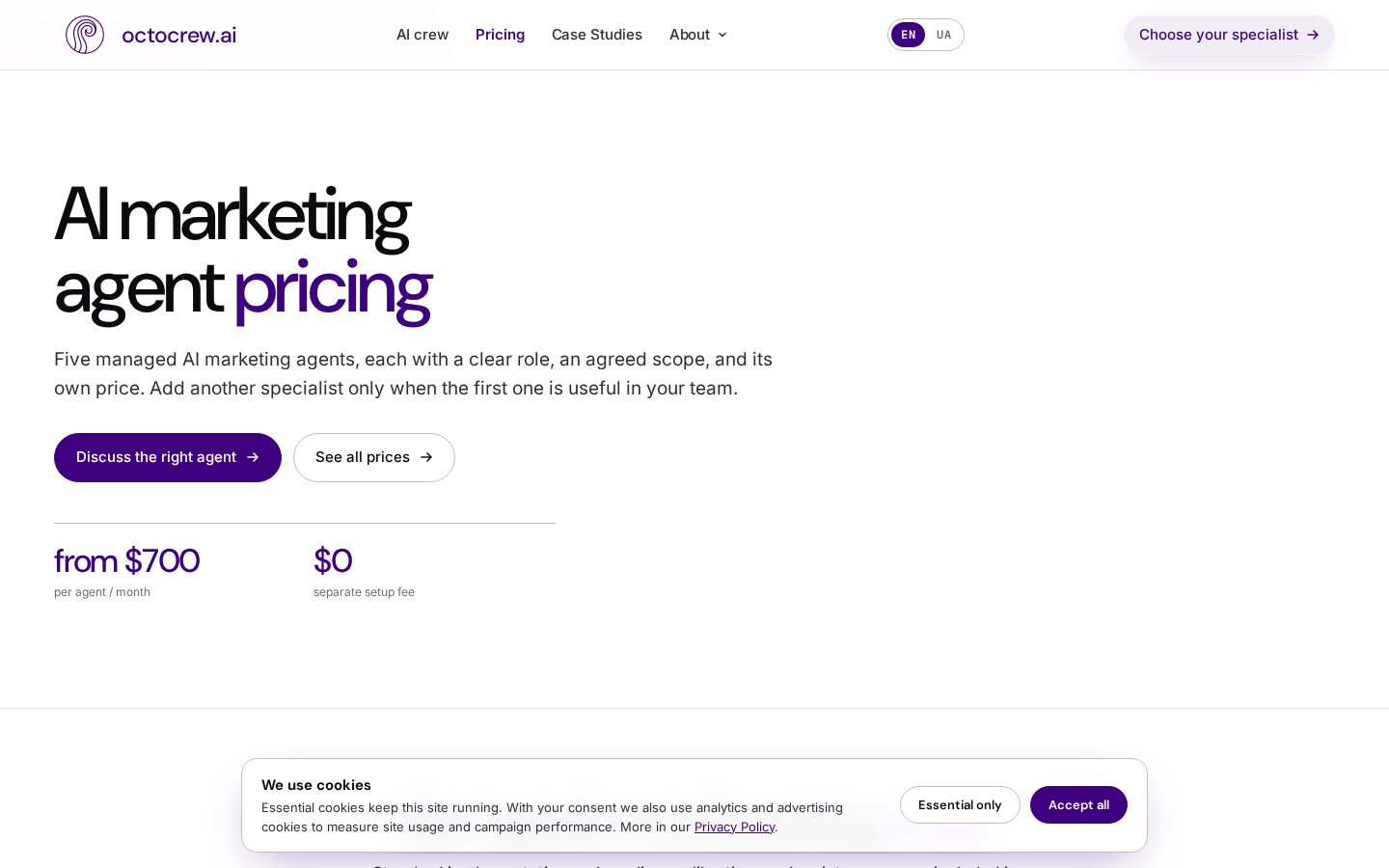 Octocrew Pricing