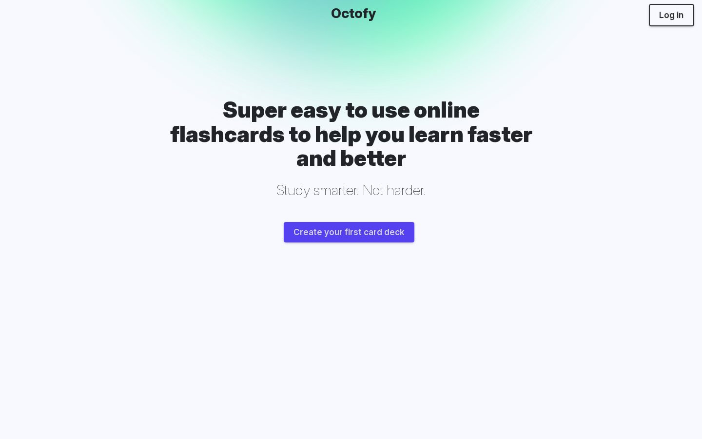 Octofy Homepage
