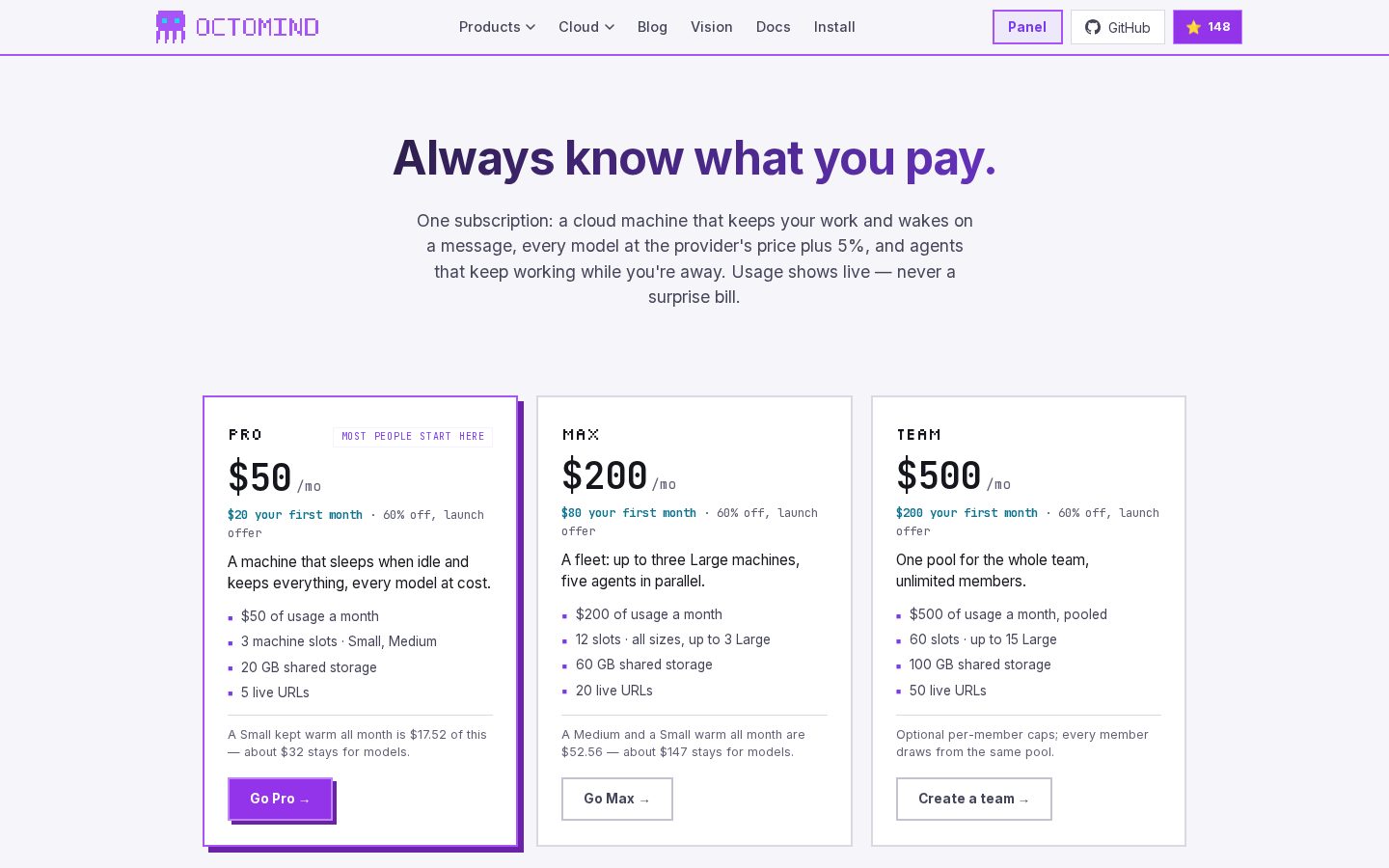 Octomind Pricing