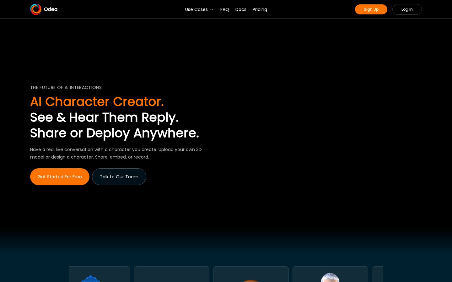 Odea Io Homepage
