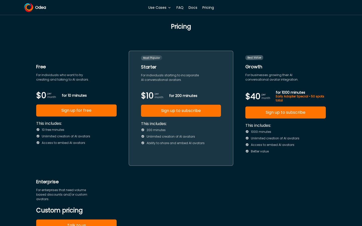 Odea Io Pricing