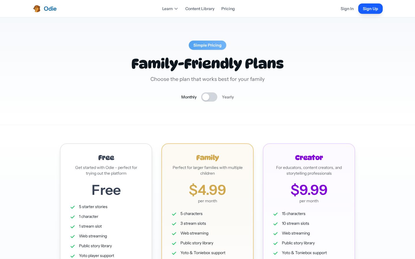Odie Pricing