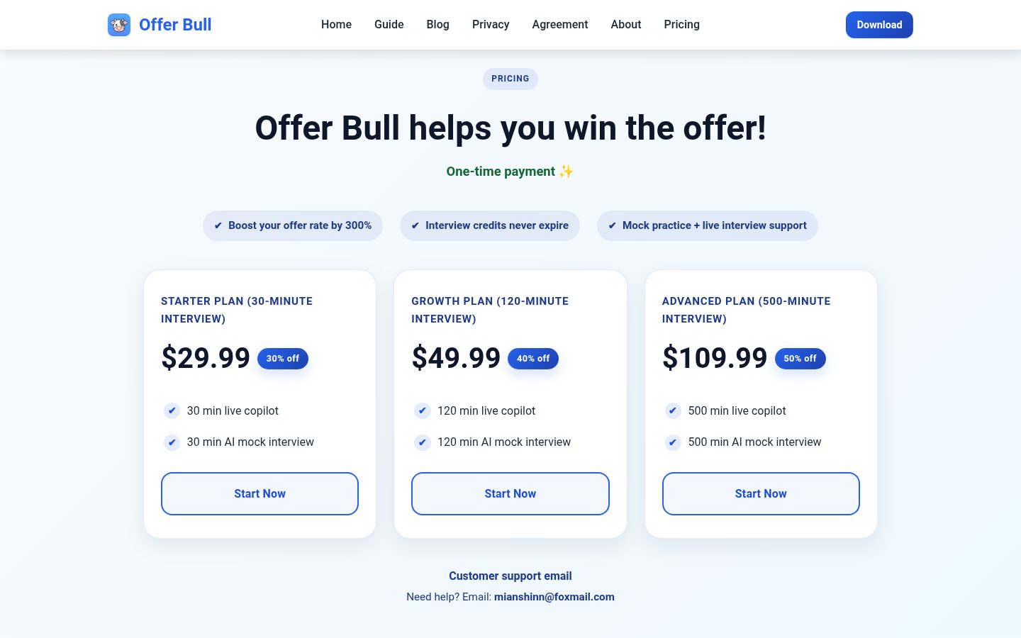 Offer Bull Pricing
