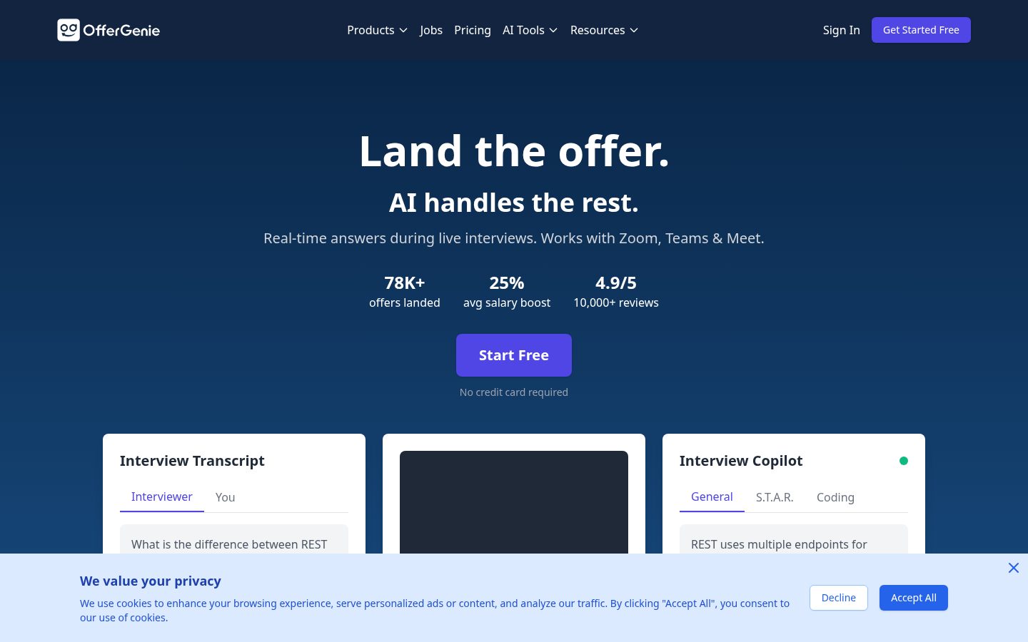 OfferGenie Homepage