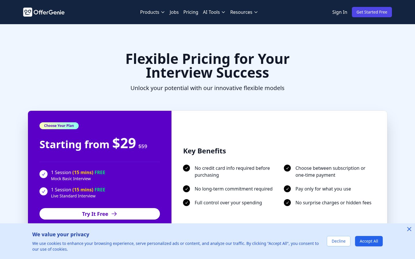 OfferGenie Pricing