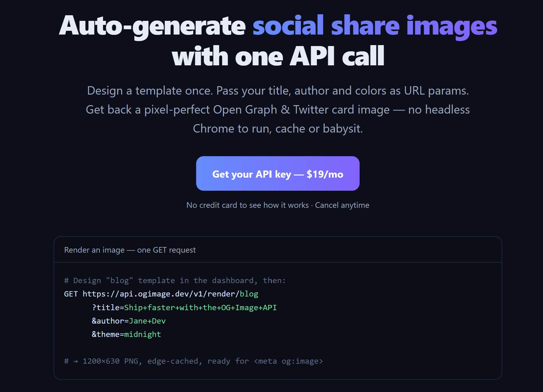 Homepage screenshot