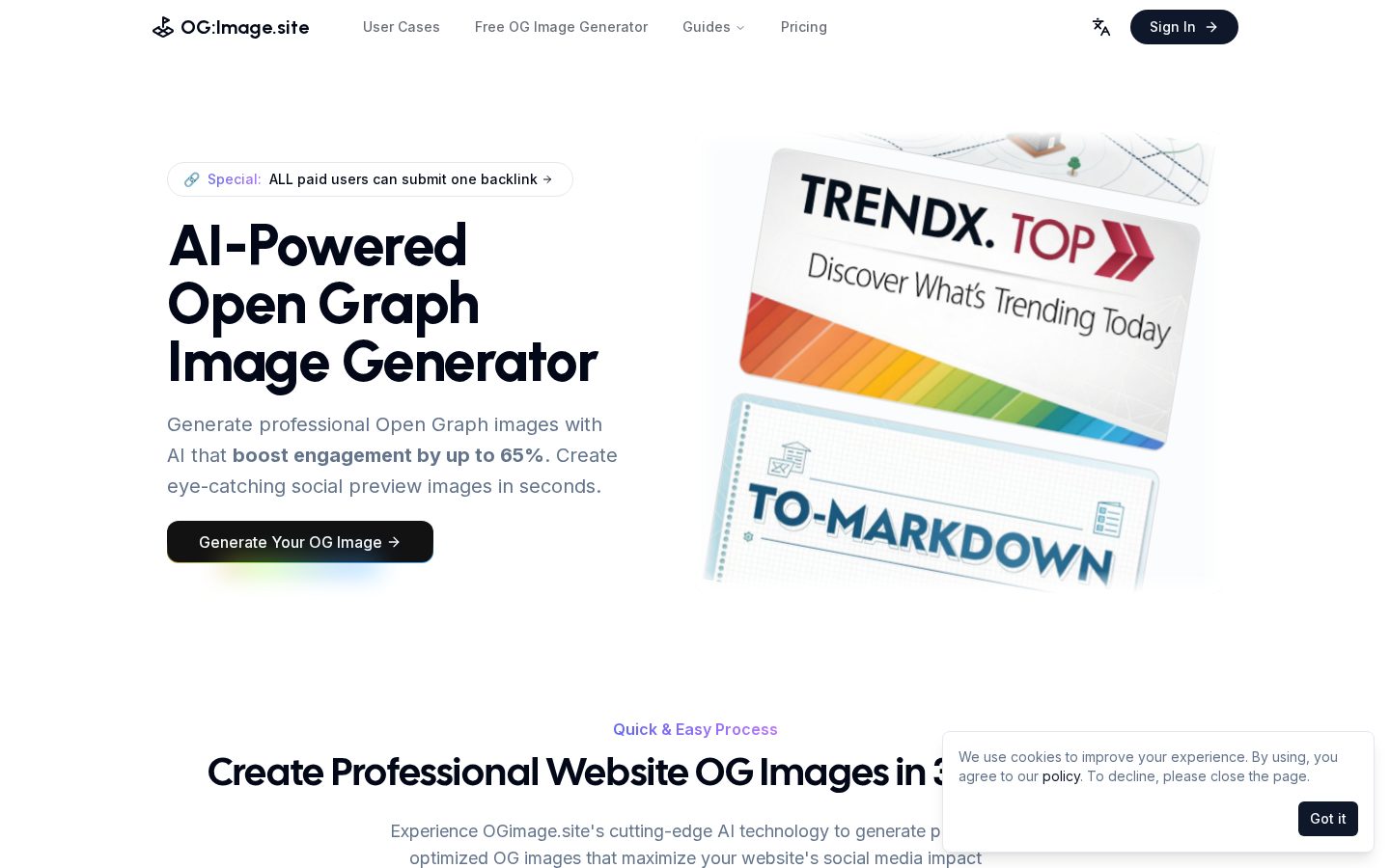 OGImage.site Homepage