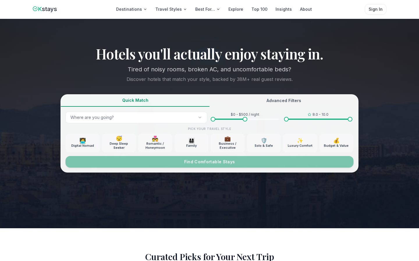 OKstays Homepage