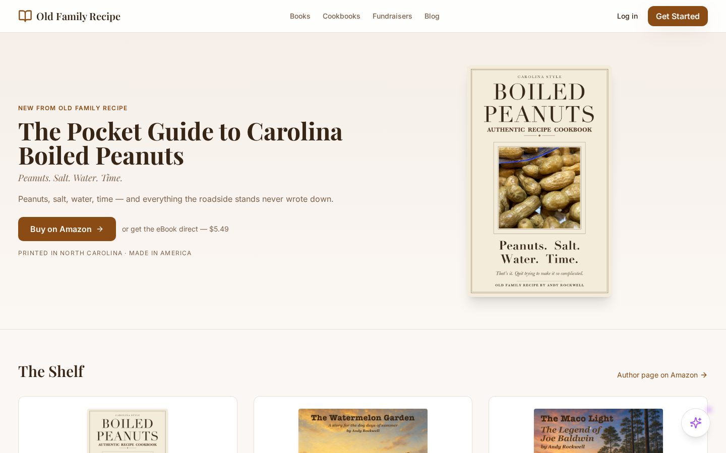 Old Family Recipe Homepage