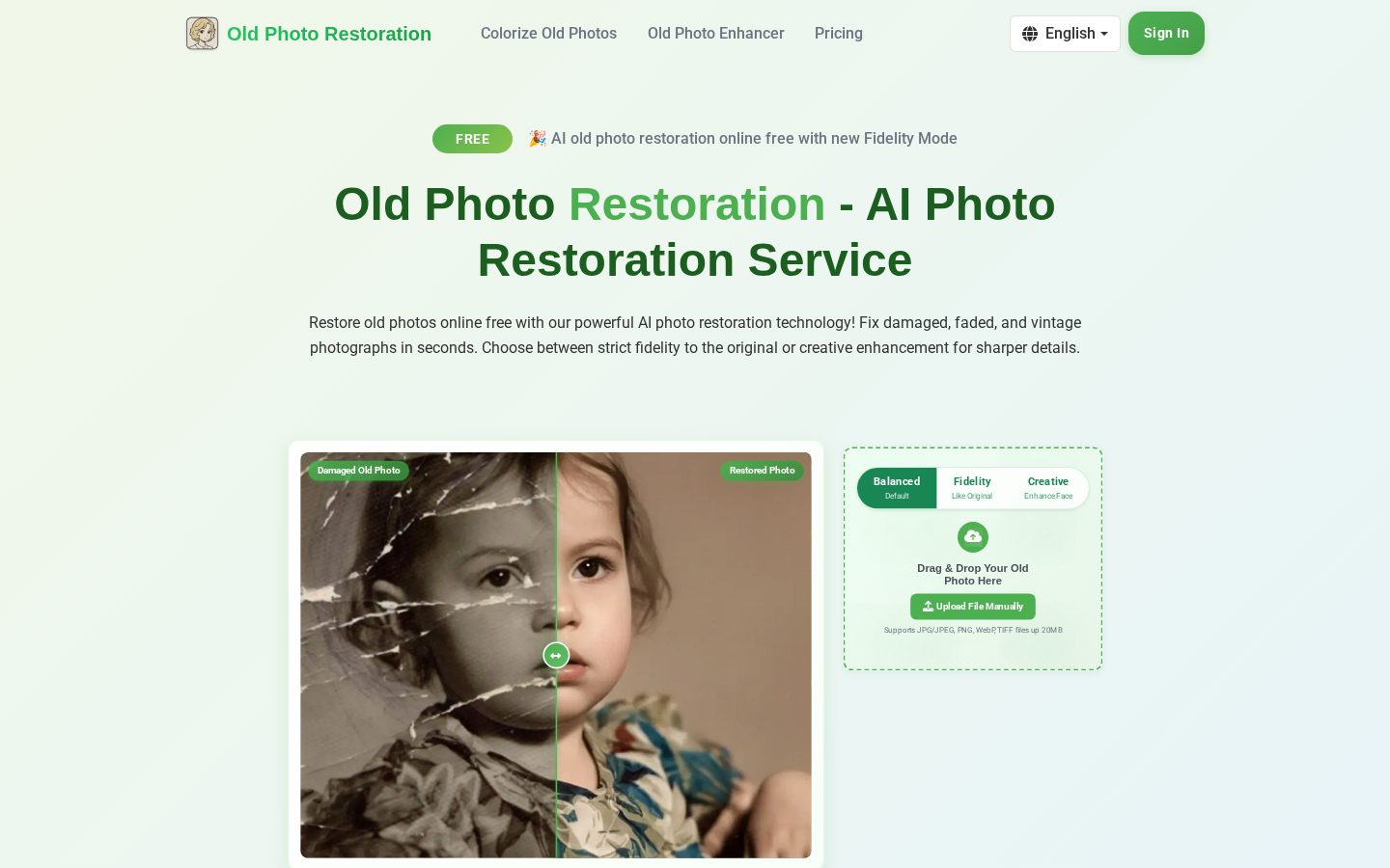 Old Photo Restoration Homepage
