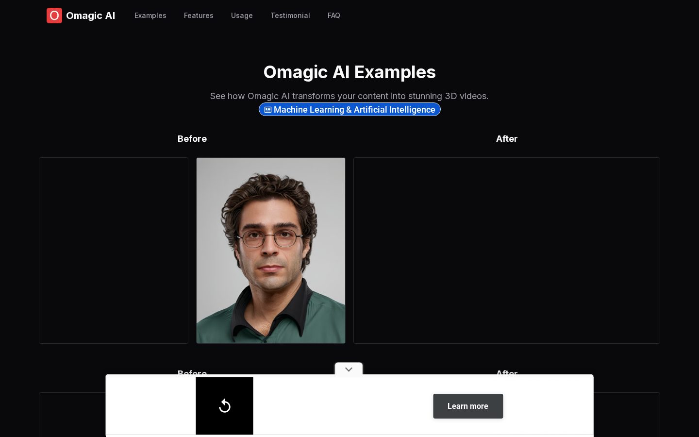 Omagic AI Homepage