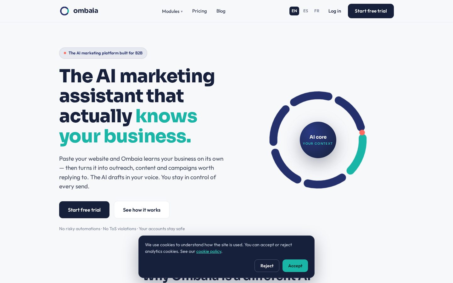 Ombaia Homepage