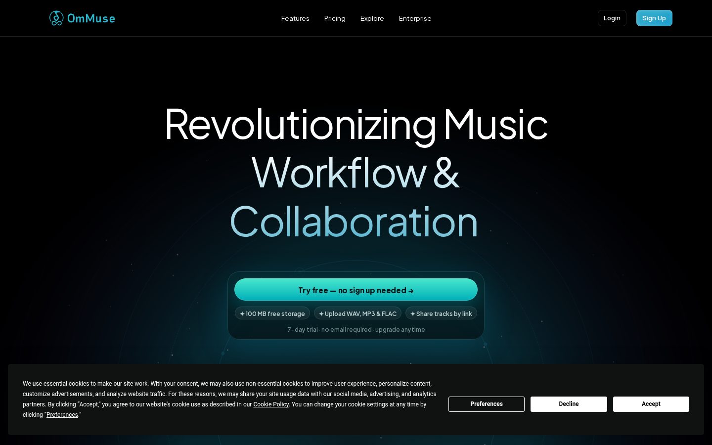 OmMuse Homepage
