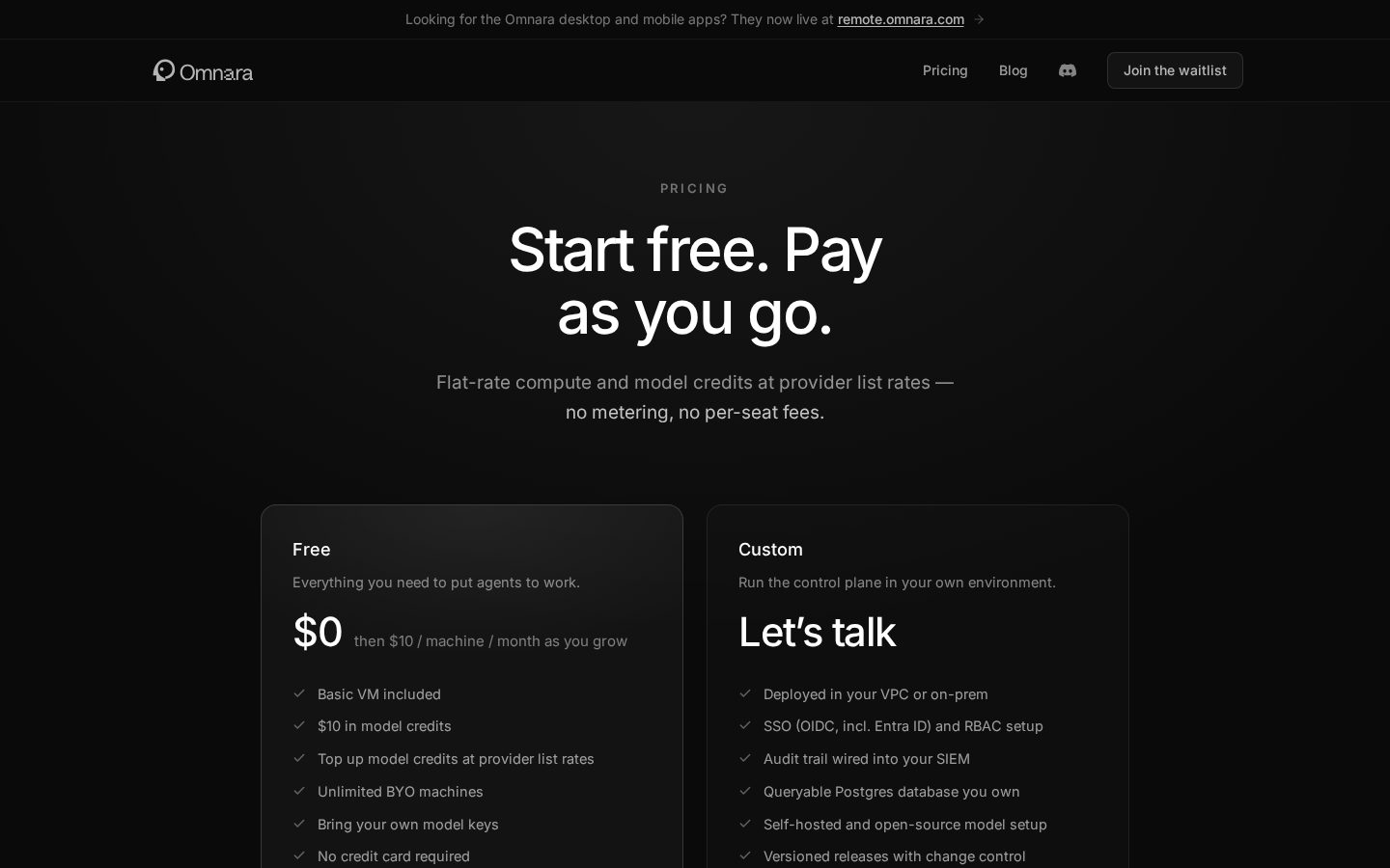 Omnara Pricing