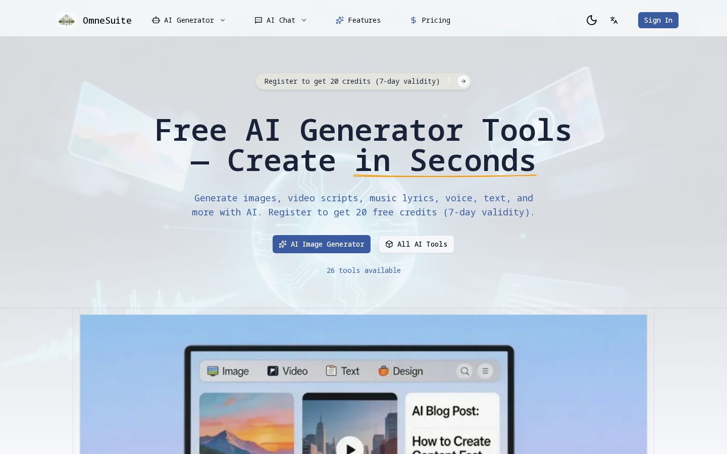 OmneSuite Homepage