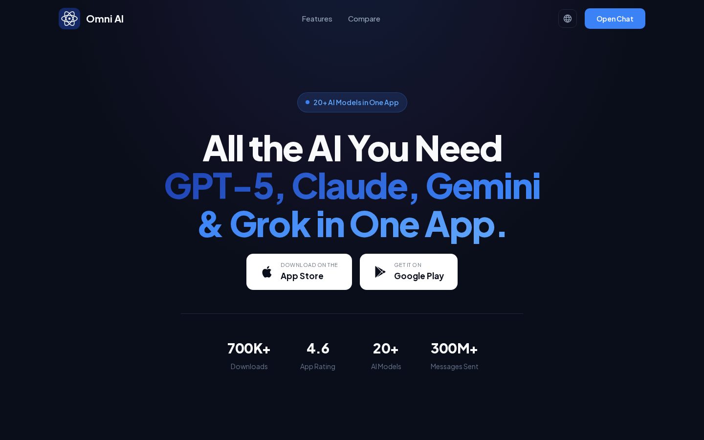 Omni AI Homepage