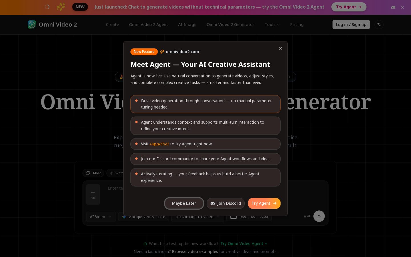 omni video 2 Homepage