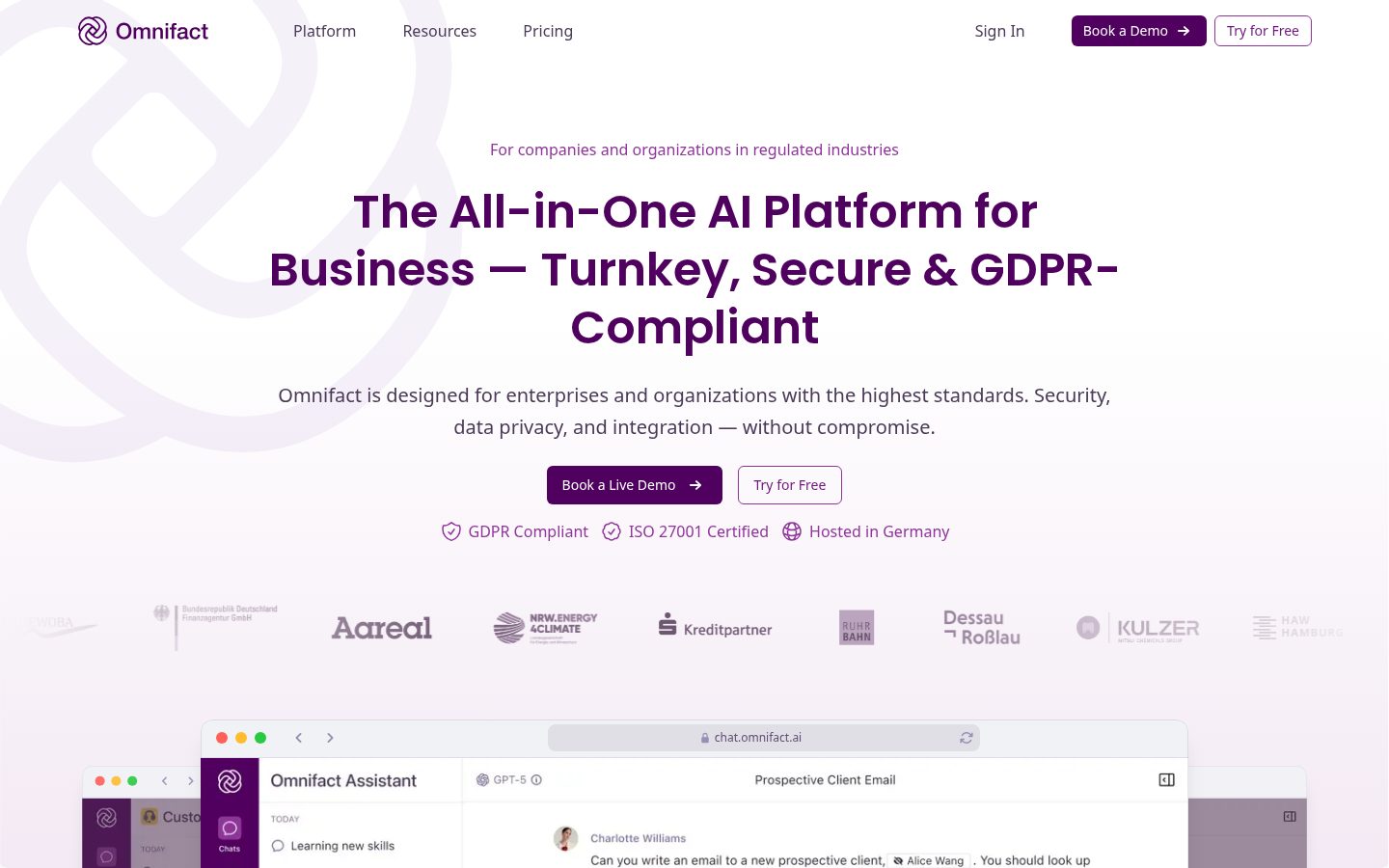 Omnifact Homepage
