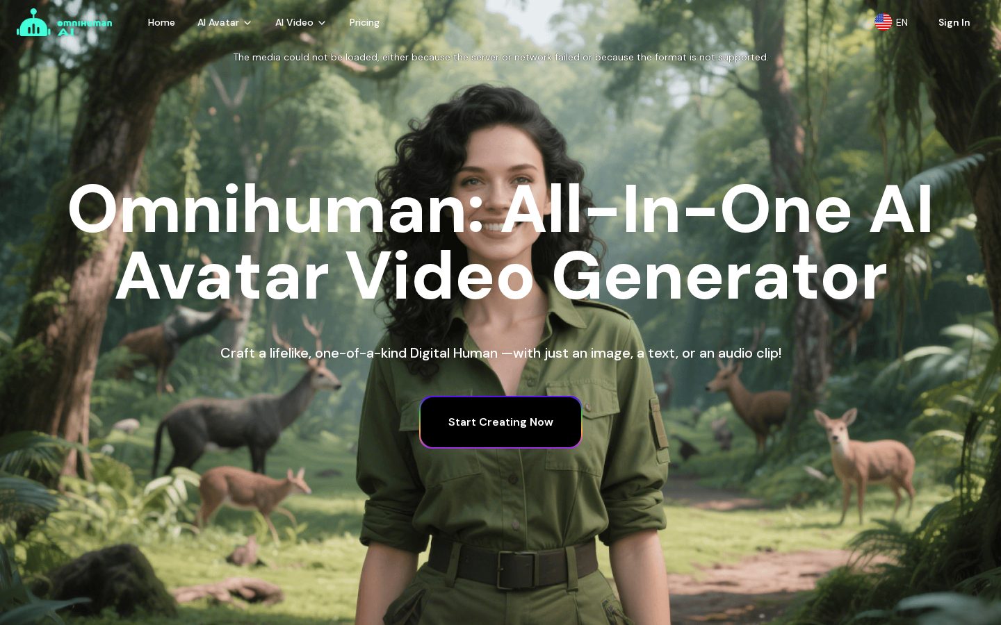 OmnihumanAI Homepage