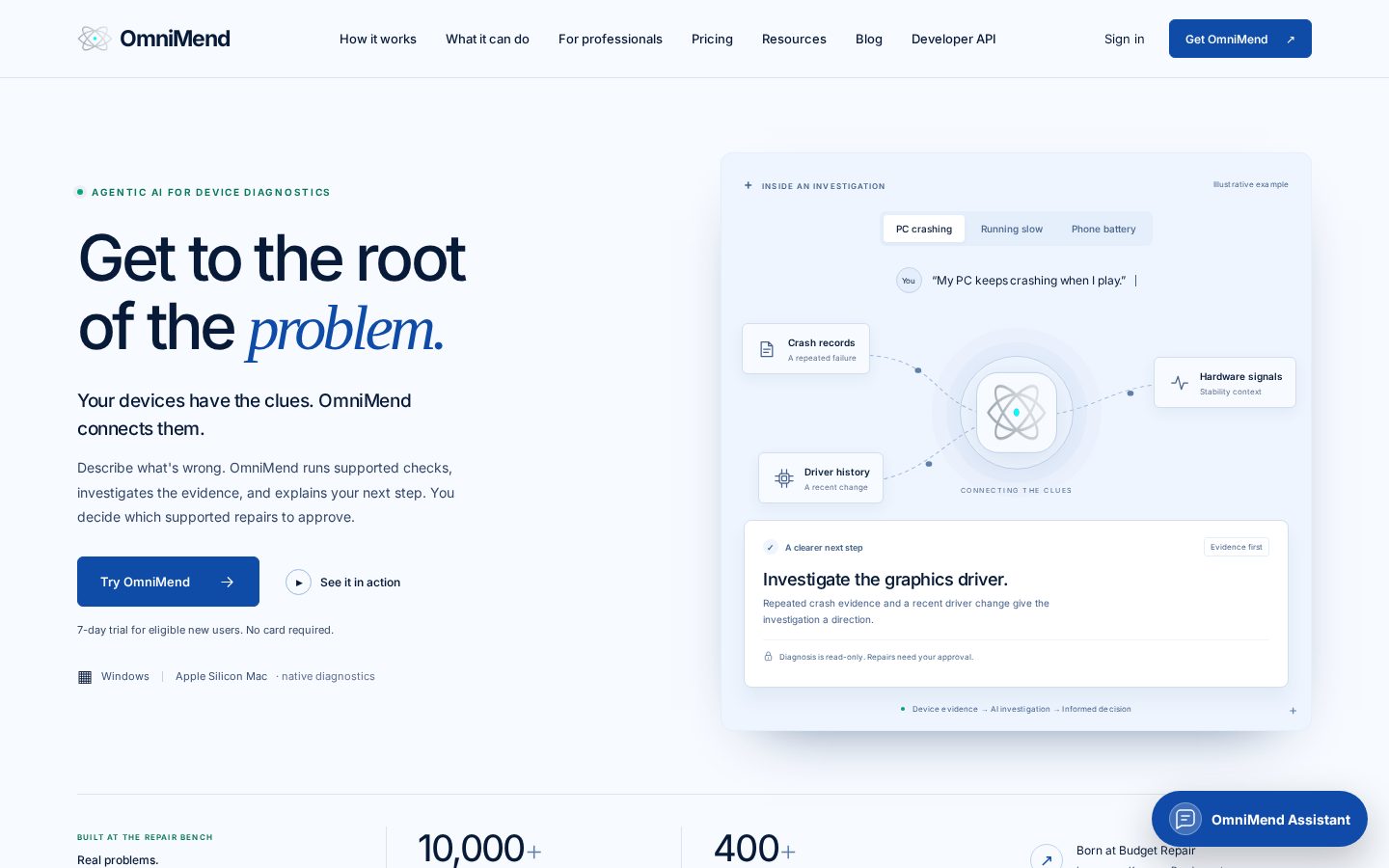 OmniMend Homepage