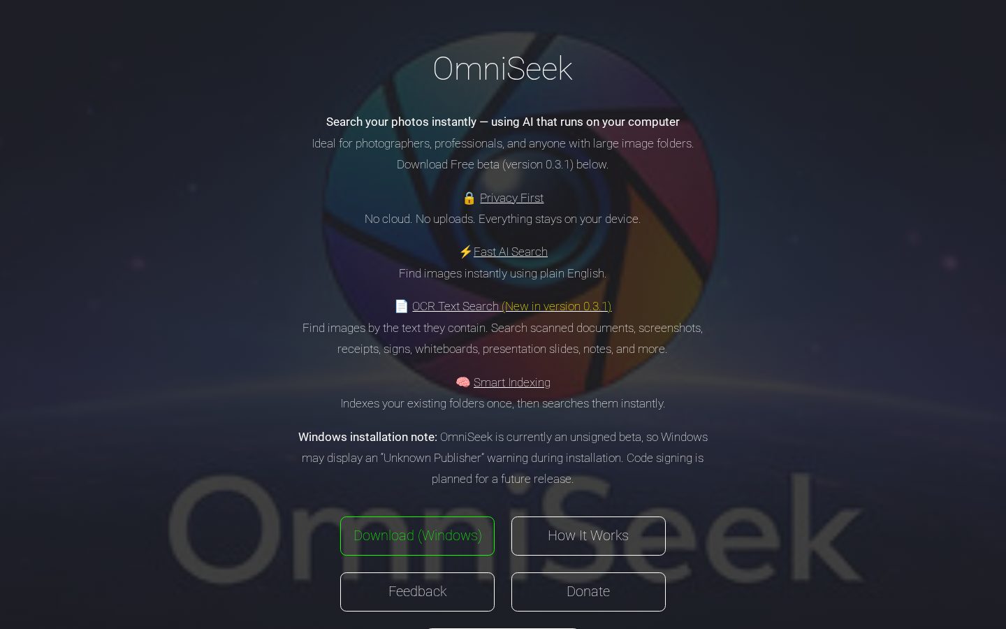 OmniSeek Homepage