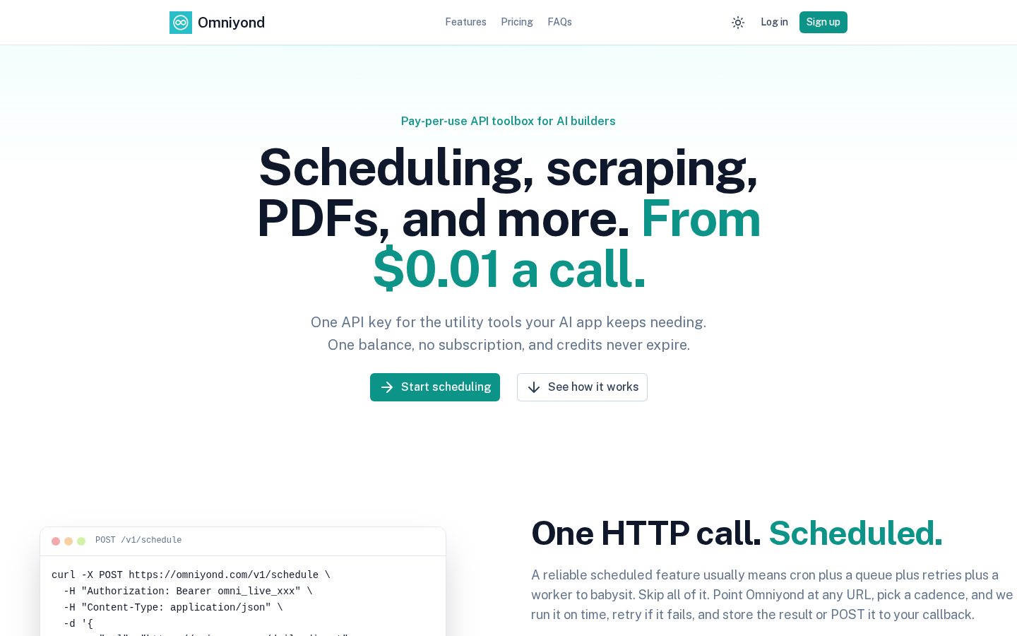 Omniyond - Unified AI Platform Homepage