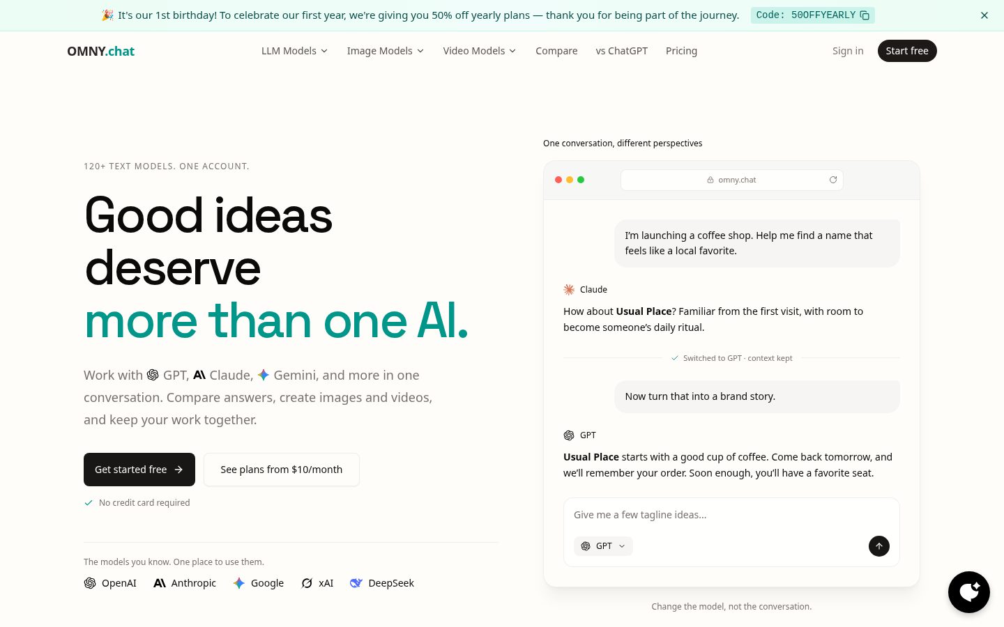 OmnyChat Homepage