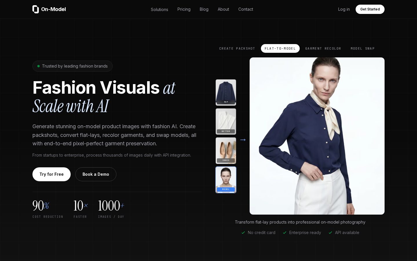 On-Model Homepage
