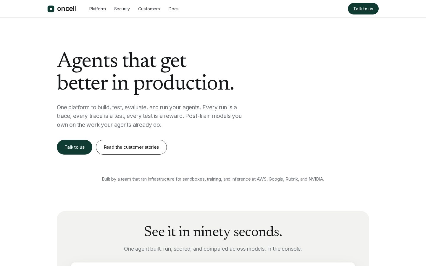 oncell.ai Homepage