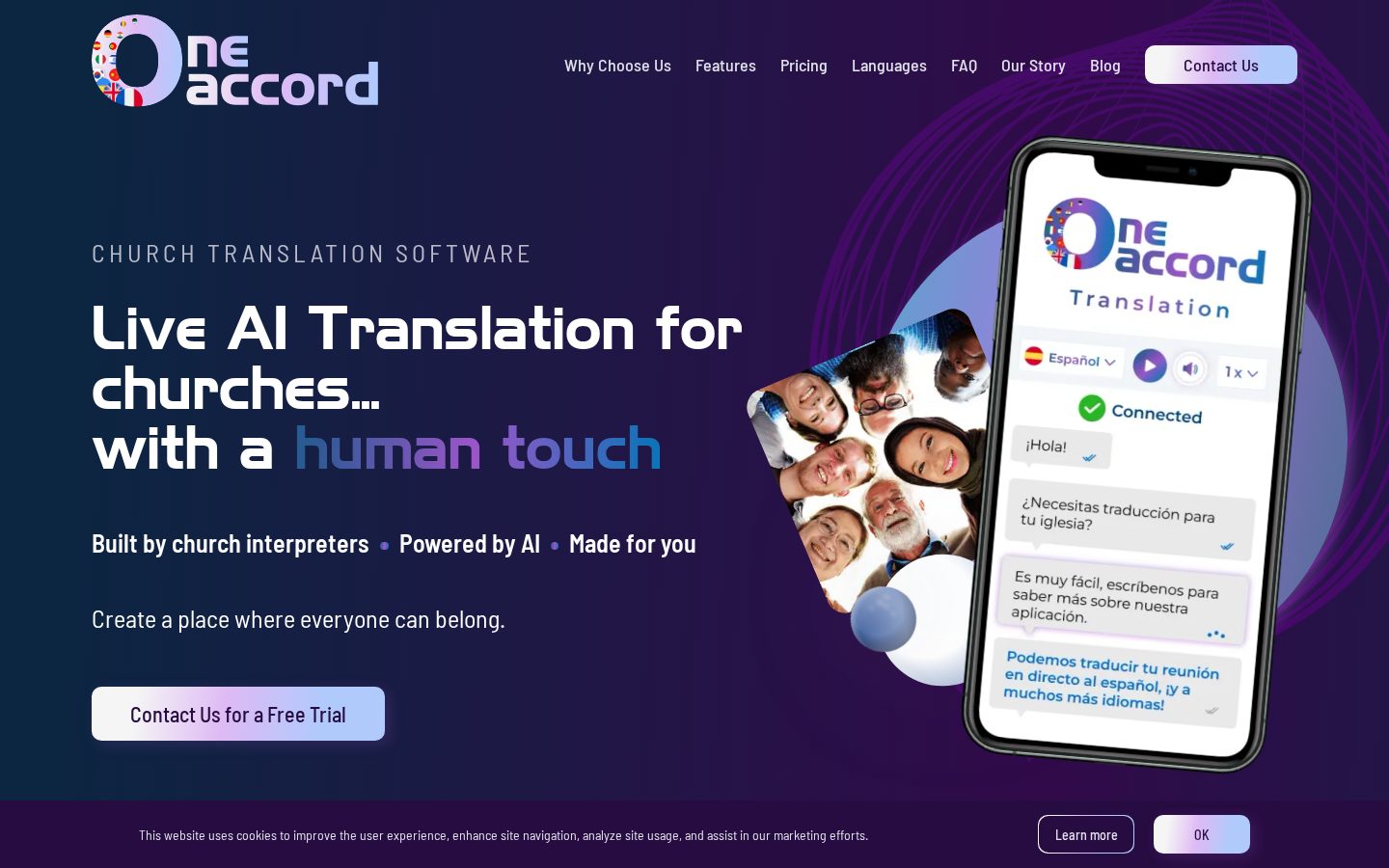 OneAccord Homepage