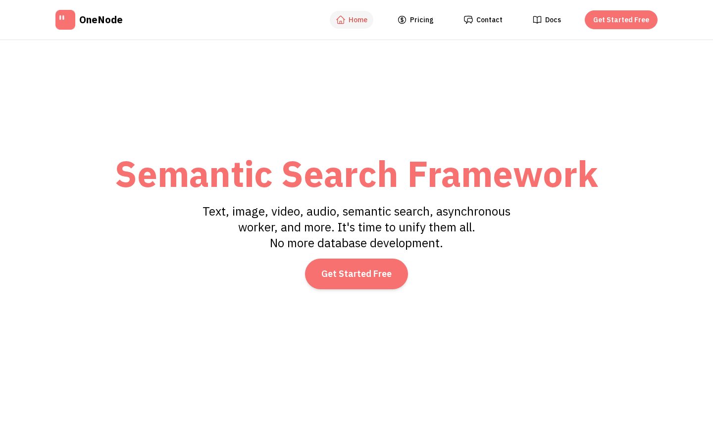 OneNode Homepage