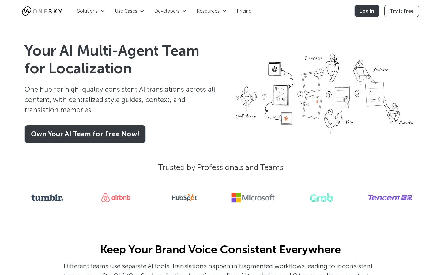 OneSky Localization Agent Homepage