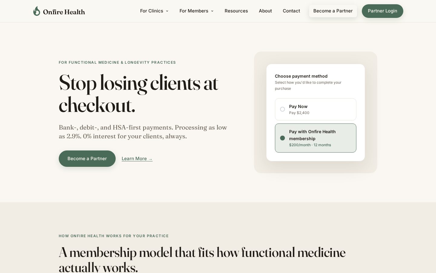 Onfire Homepage