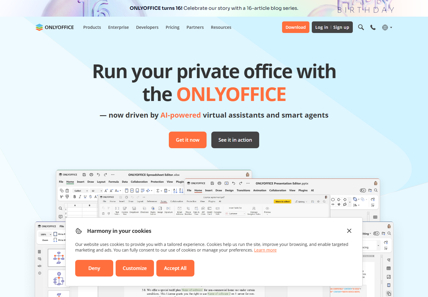 Online Office Applications for business homepage