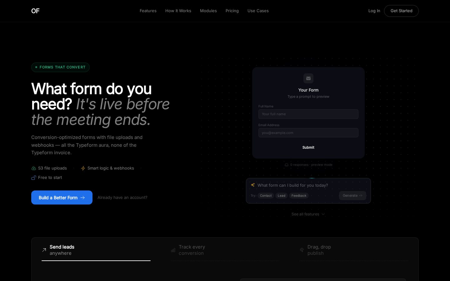 OnlyForms Homepage