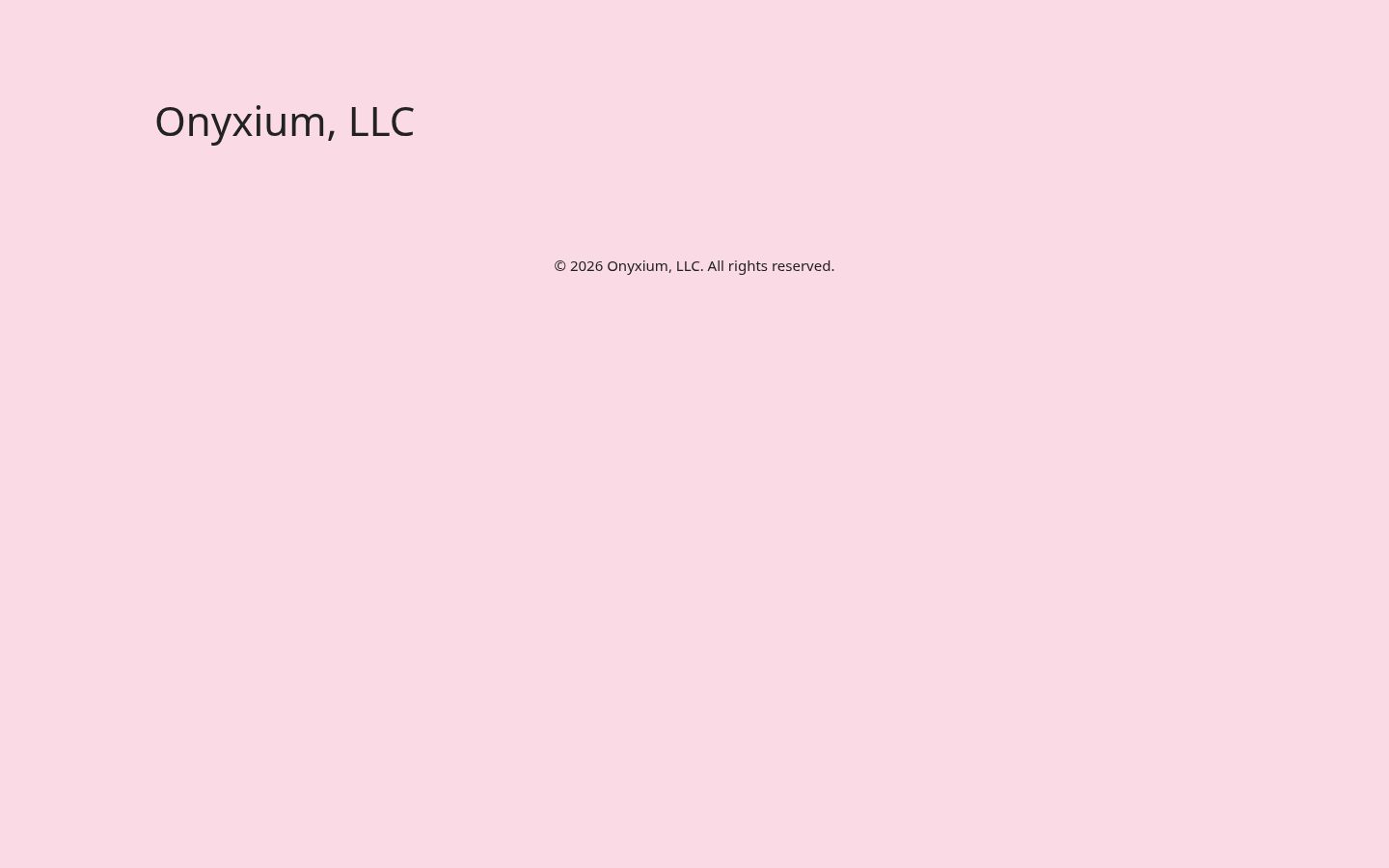 Onyxium Homepage