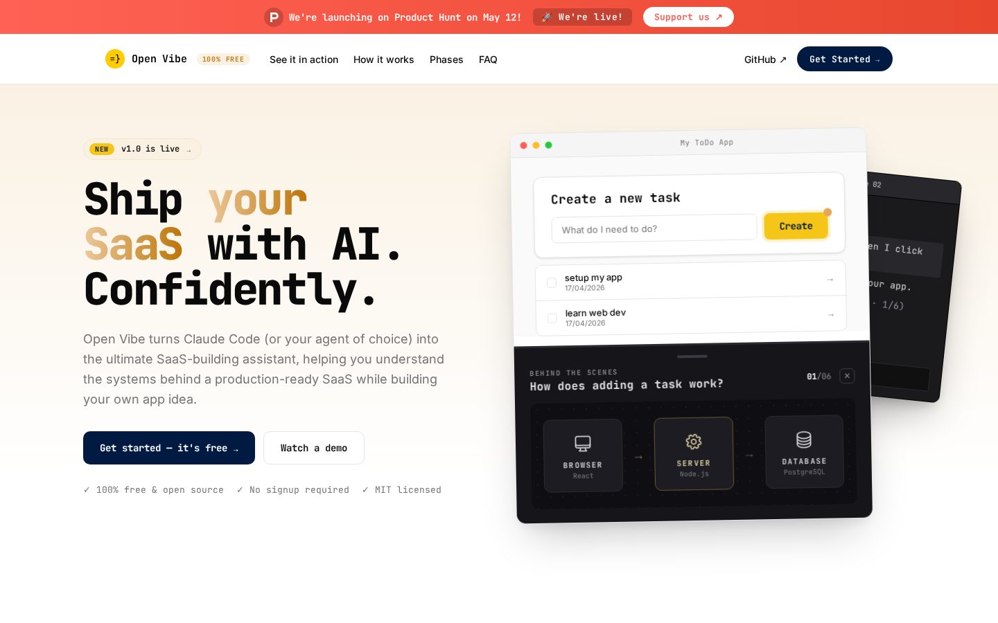 Open Vibe Homepage