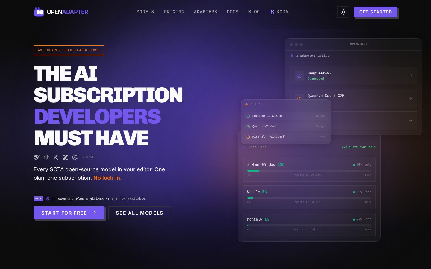 OpenAdapter Homepage