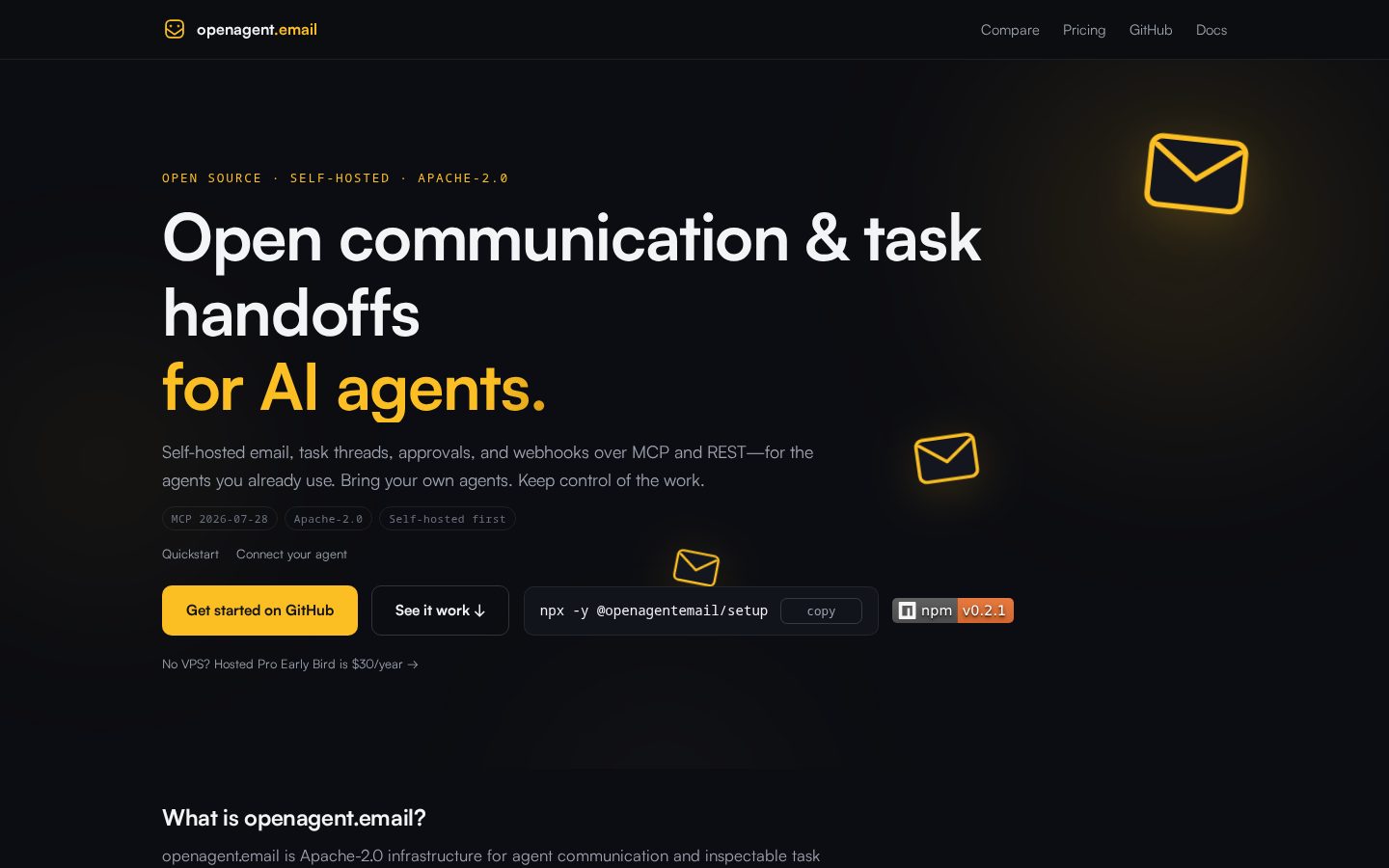 openagentemail Homepage