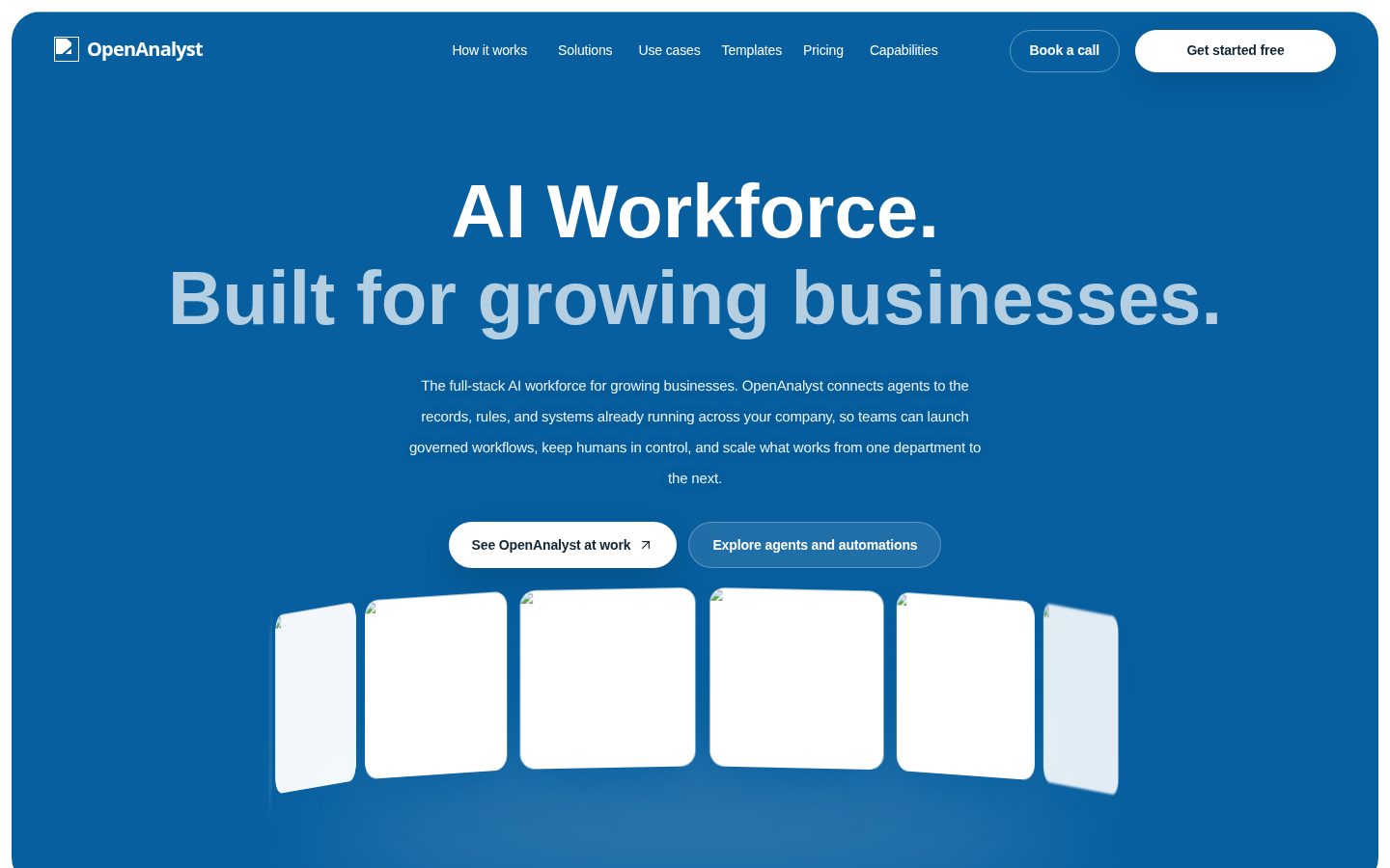OpenAnalyst Homepage