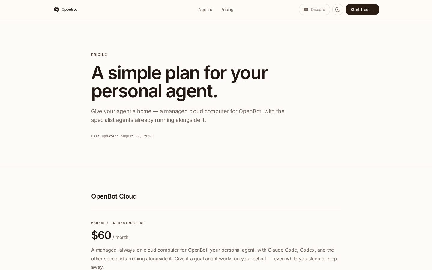 OpenBot Pricing