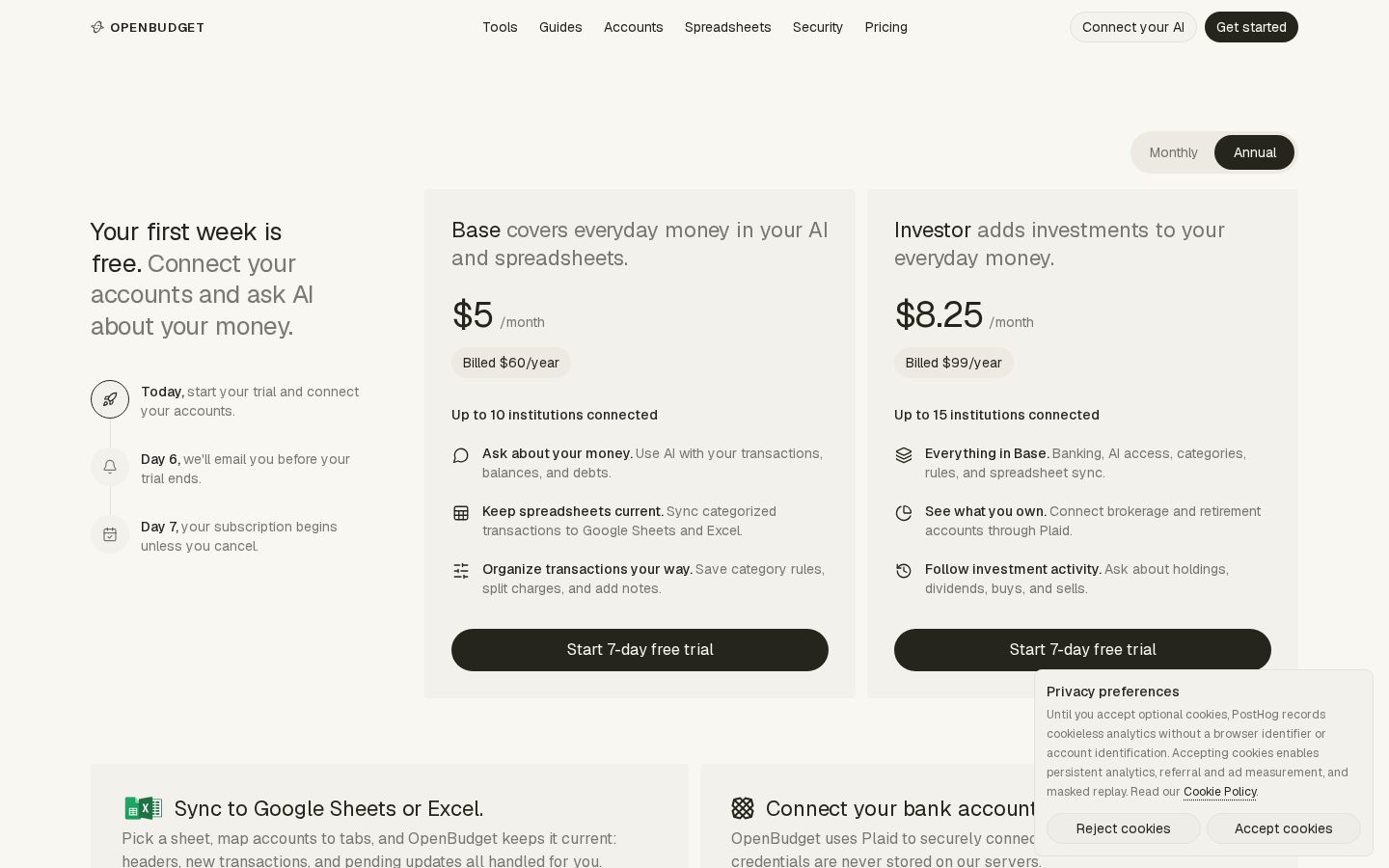 OpenBudget Pricing