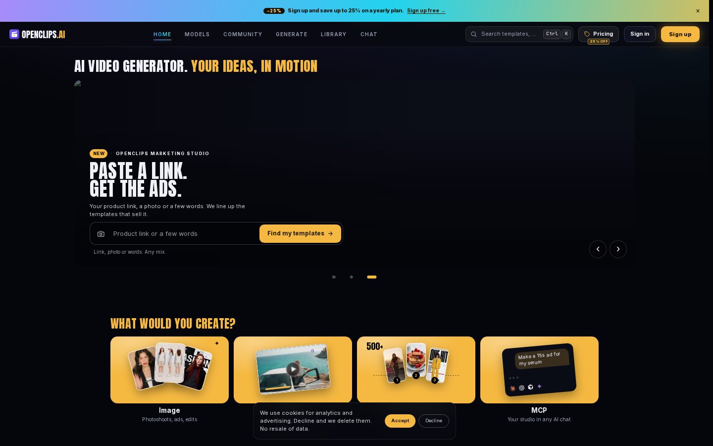 OpenClips Homepage