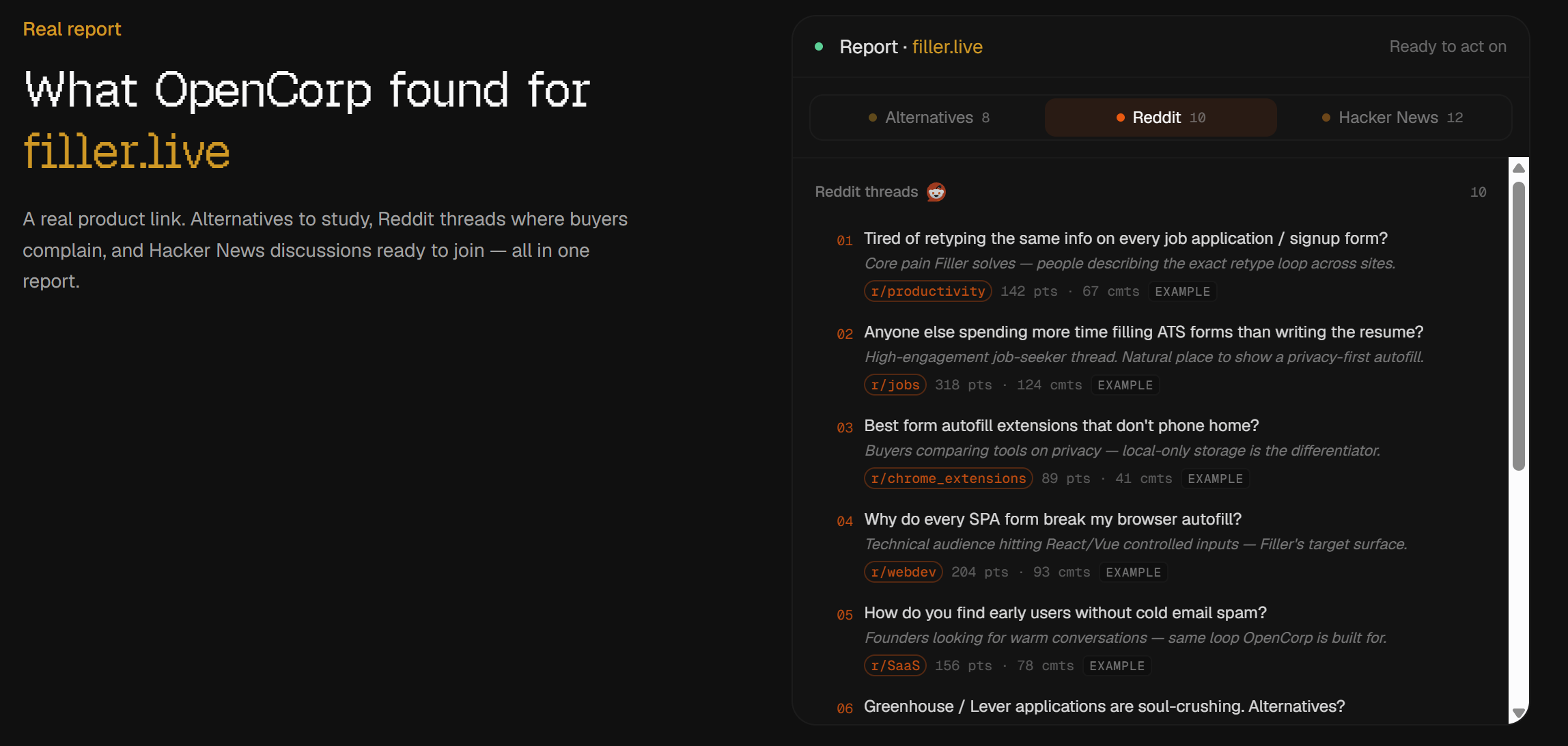 Homepage screenshot