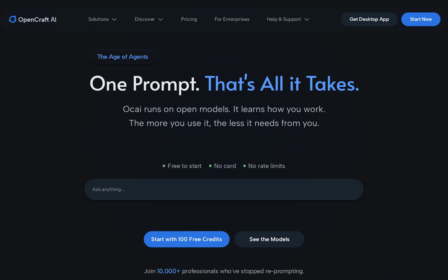 OpenCraft AI Homepage