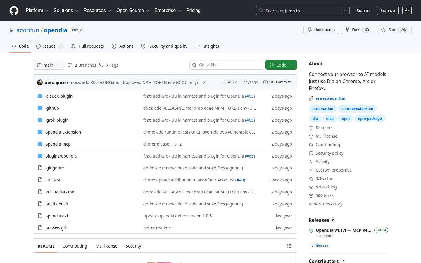 OpenDia Homepage