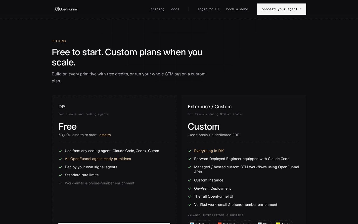 OpenFunnel Pricing