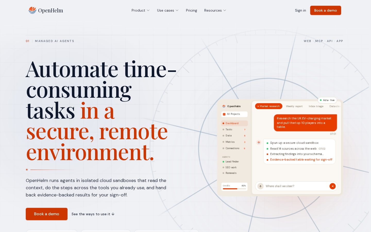 OpenHelm Homepage